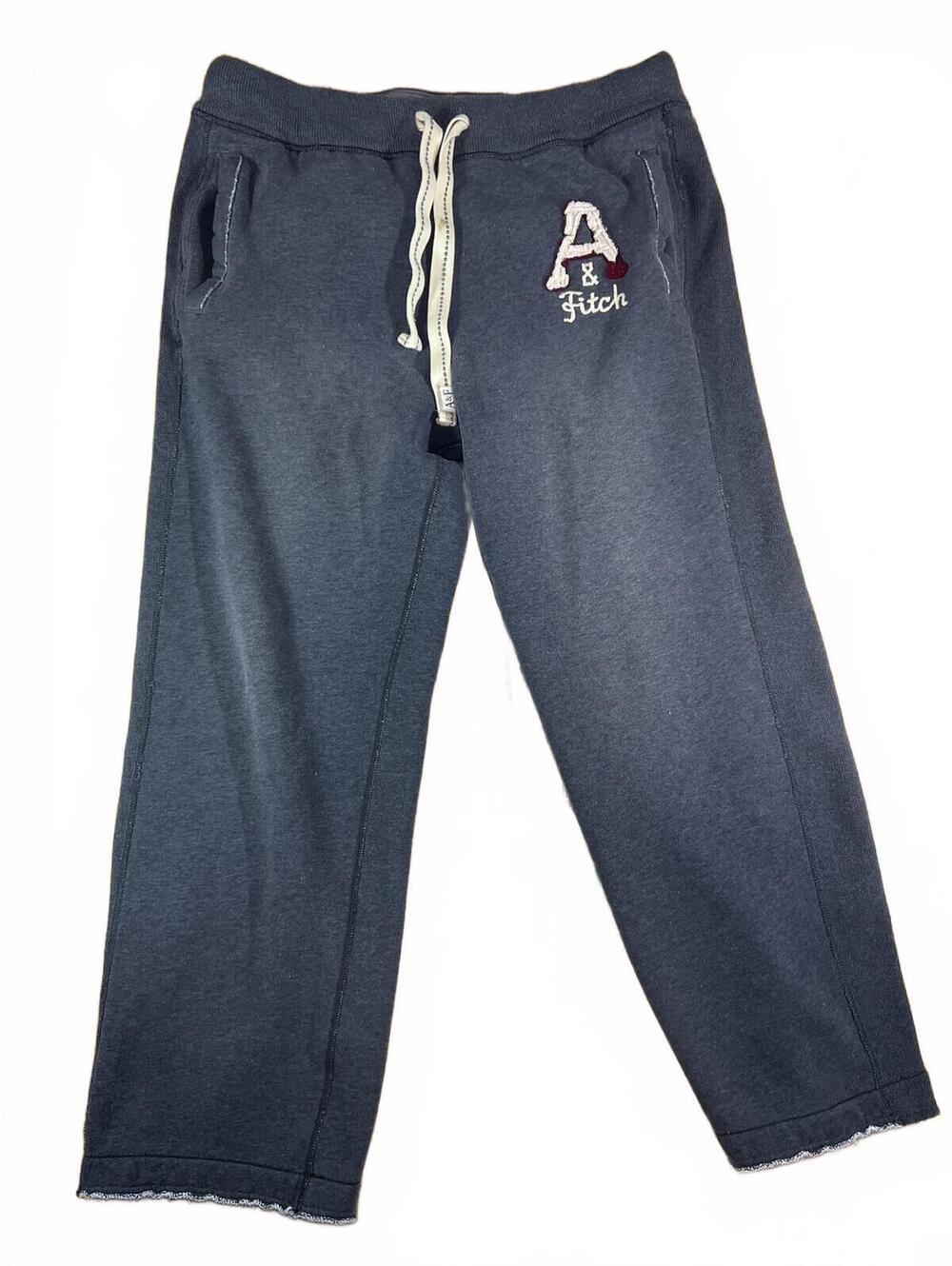 Abercrombie & Fitch Men's Logo Jogger Sweatpants Size M Charcoal Gray